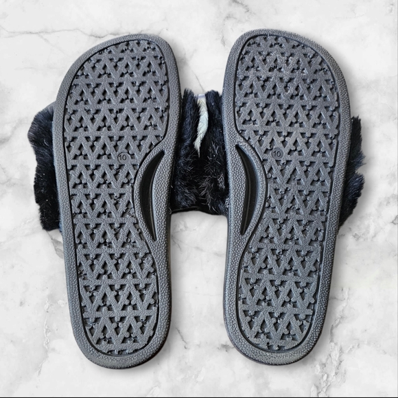 REBECCA MINKOFF Women's Fur Slip On Black 10M - Picture 5 of 7
